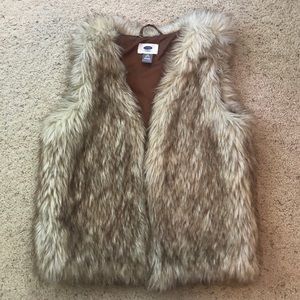 Faux fur vest